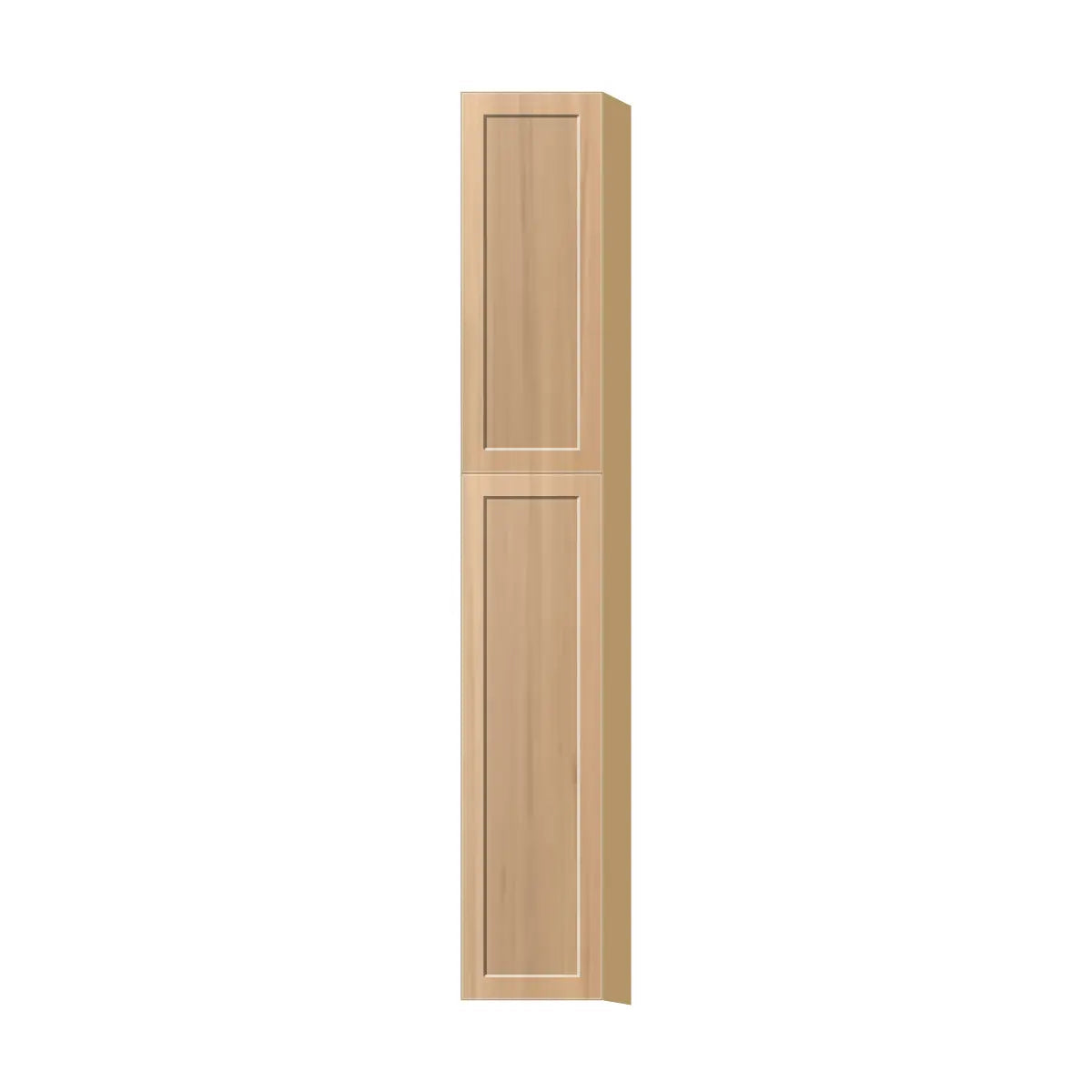 Contemporary pantry cabinet, Natural Wood Shaker door, P-Box (Prestige)