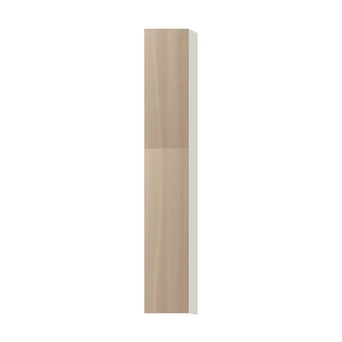 Contemporary pantry cabinet, Vanilla Oak door, L-Box (Luxury)