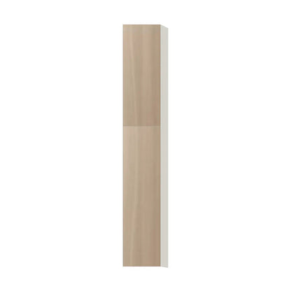 Contemporary pantry cabinet, Vanilla Oak door, L-Box (Luxury)