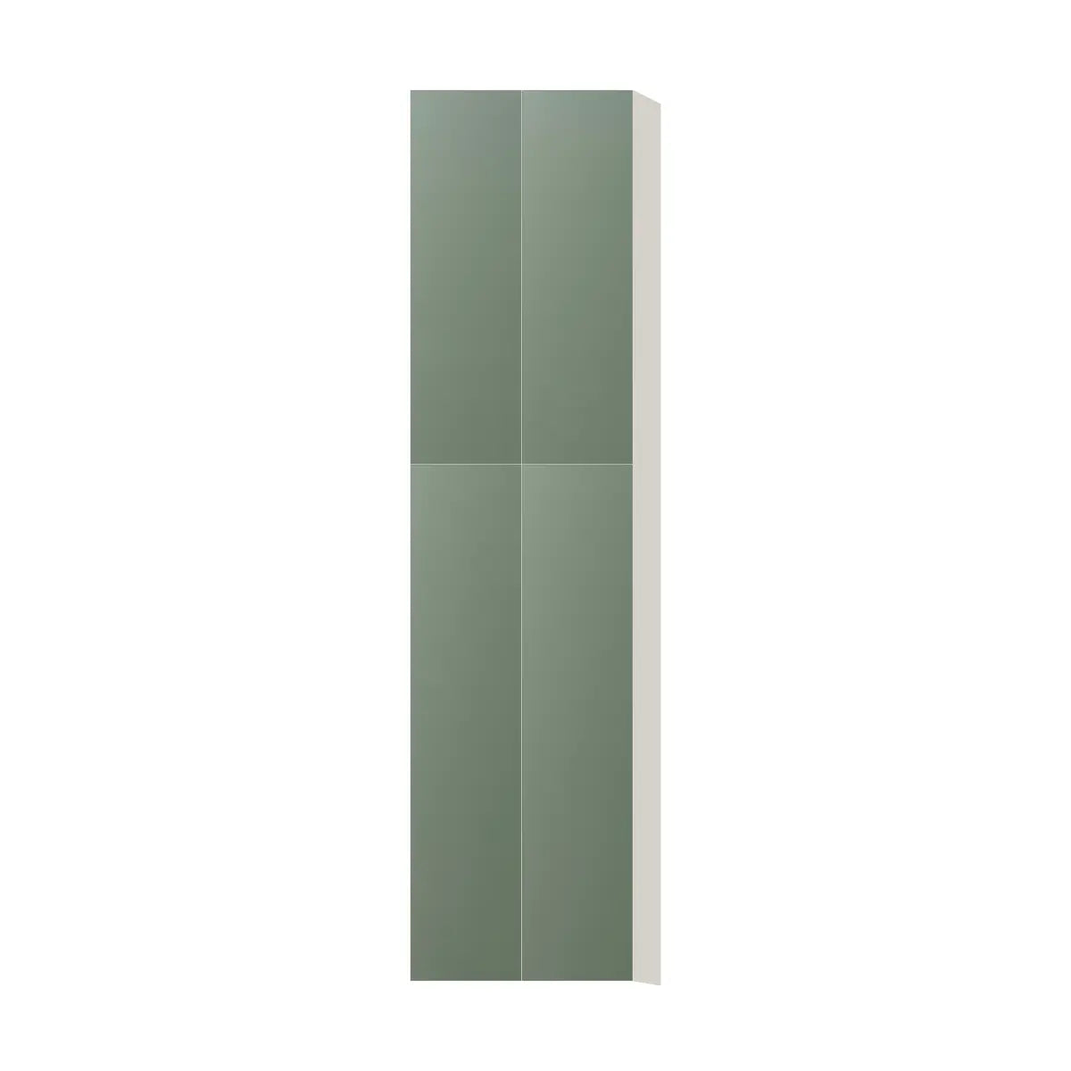 Contemporary pantry cabinet, Bean Paste Green door, L-Box (Luxury)