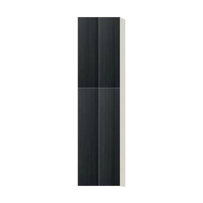 Contemporary pantry cabinet, Black Grain door, L-Box (Luxury)