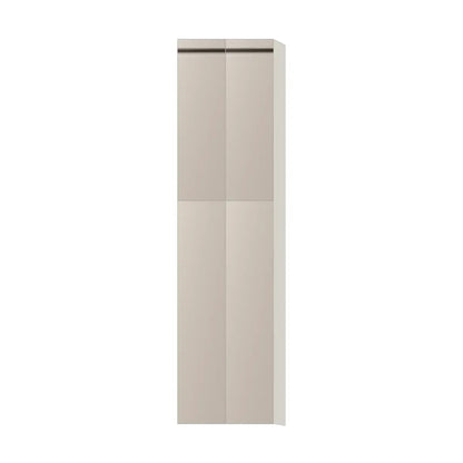 Contemporary pantry cabinet, Cashmere Gray door, L-Box (Luxury)