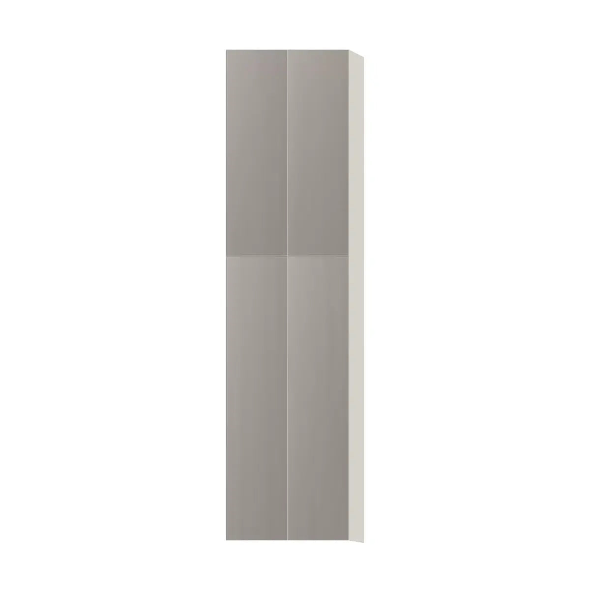 Contemporary pantry cabinet, Fog Oak door, L-Box (Luxury)