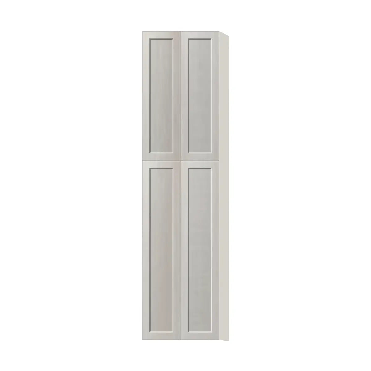 Contemporary pantry cabinet, Genesis Sliced Oak door, L-Box (Luxury)