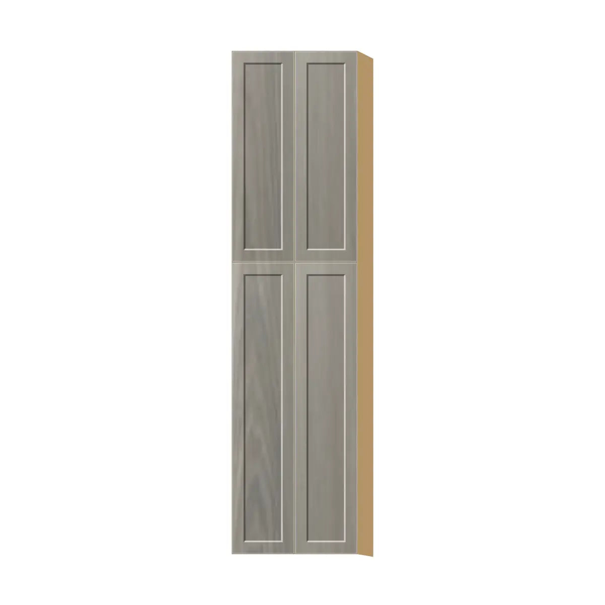 Contemporary pantry cabinet, Genesis Weathered Oak door, P-Box (Prestige)