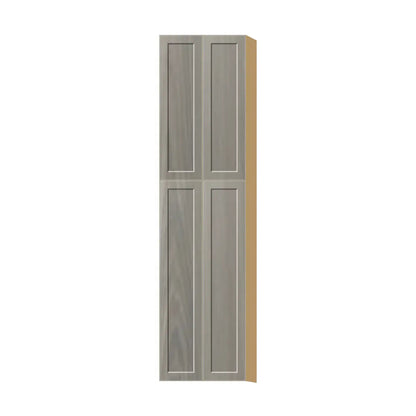 Contemporary pantry cabinet, Genesis Weathered Oak door, P-Box (Prestige)