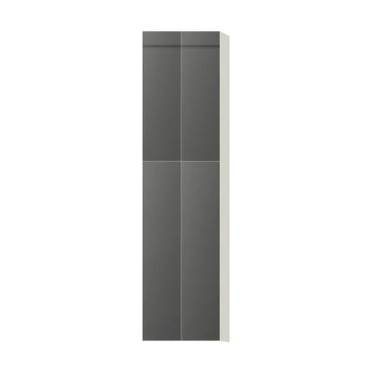 Contemporary pantry cabinet, Glossy Gray door, L-Box (Luxury)