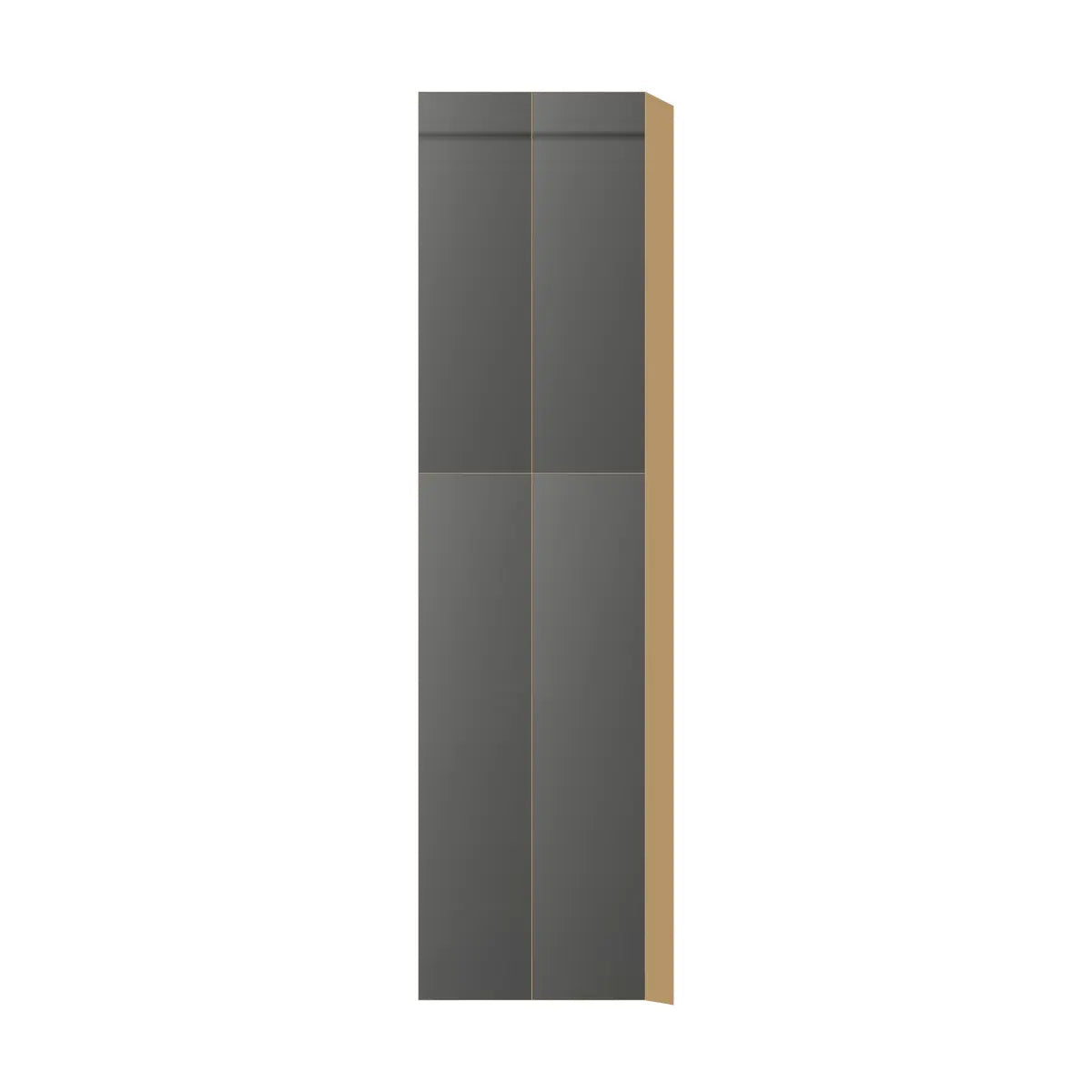 Contemporary pantry cabinet, Glossy Gray door, P-Box (Prestige)