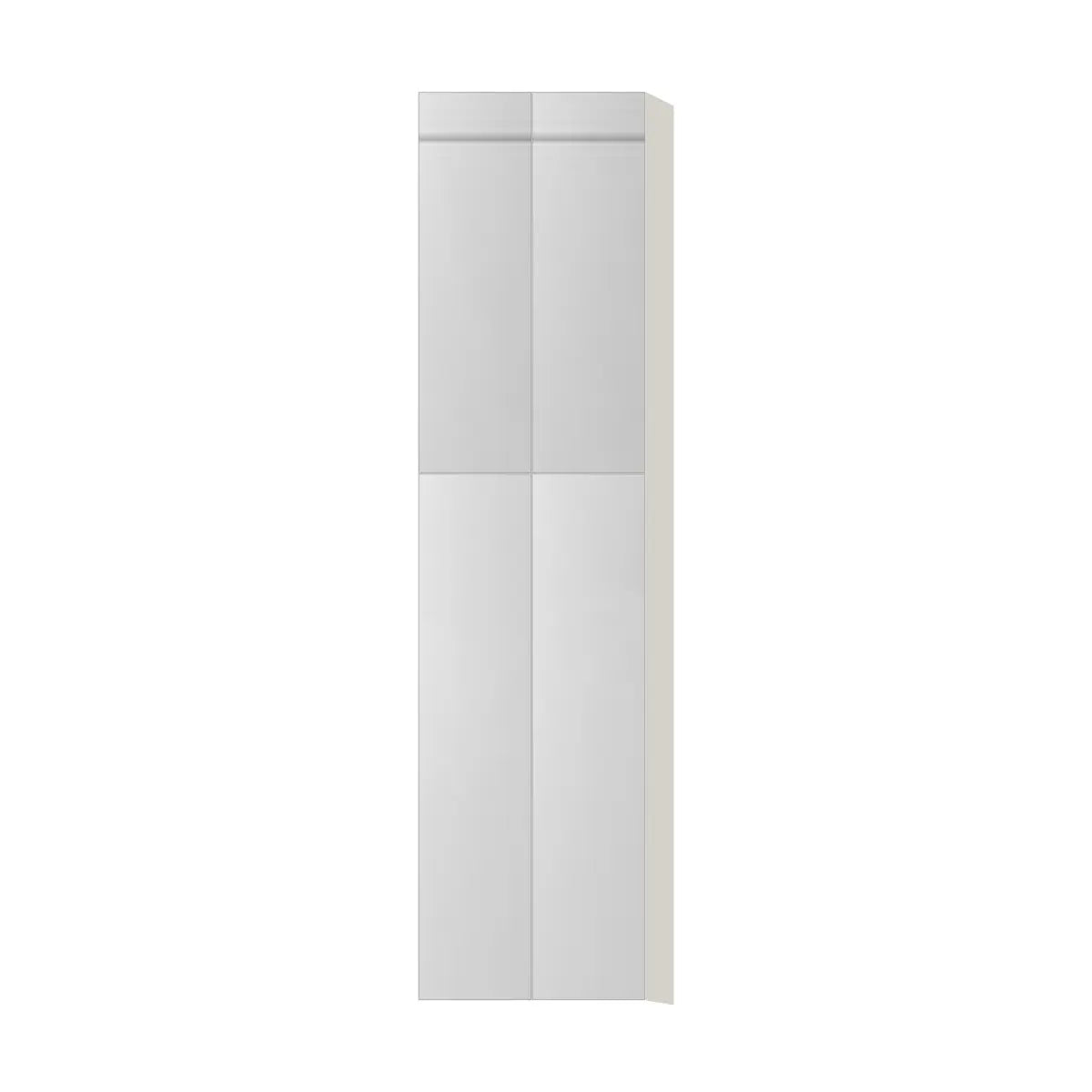 Contemporary pantry cabinet, Glossy White door, L-Box (Luxury)