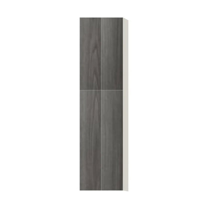 Contemporary pantry cabinet, Indian Light Walnut door, L-Box (Luxury)