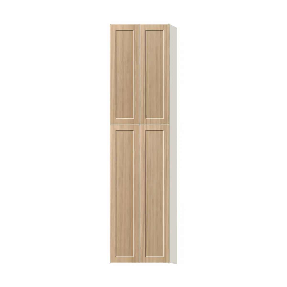 Contemporary pantry cabinet, Modern Oak Shaker door, L-Box (Luxury)