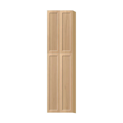 Contemporary pantry cabinet, Natural Wood Shaker door, P-Box (Prestige)