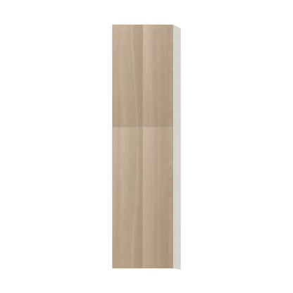 Contemporary pantry cabinet, Vanilla Oak door, L-Box (Luxury)