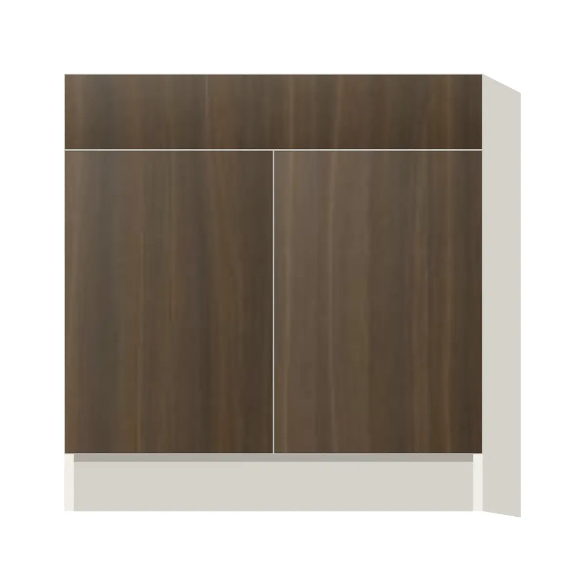 Contemporary sink base cabinet, Golden Shadow door, L-Box (Luxury)