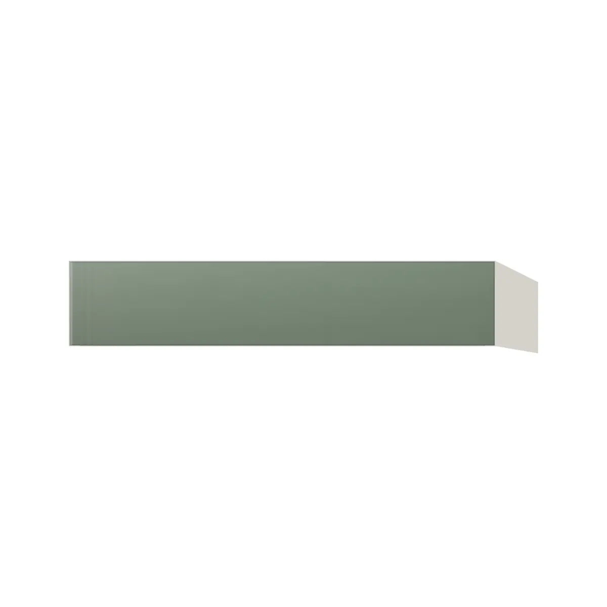 Contemporary vanity knee drawer cabinet, Bean Paste Green door, L-Box (Luxury)