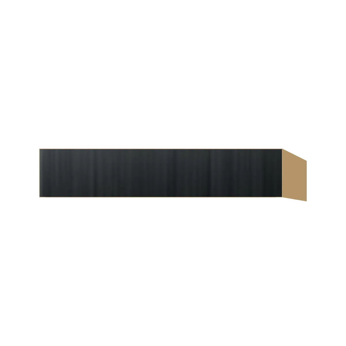 Contemporary vanity knee drawer cabinet, Black Grain door, P-Box (Prestige)