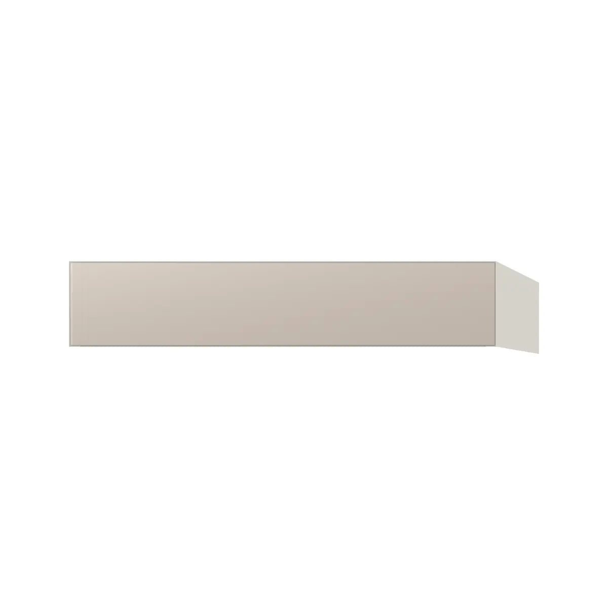 Contemporary vanity knee drawer cabinet, Cashmere Gray door, L-Box (Luxury)