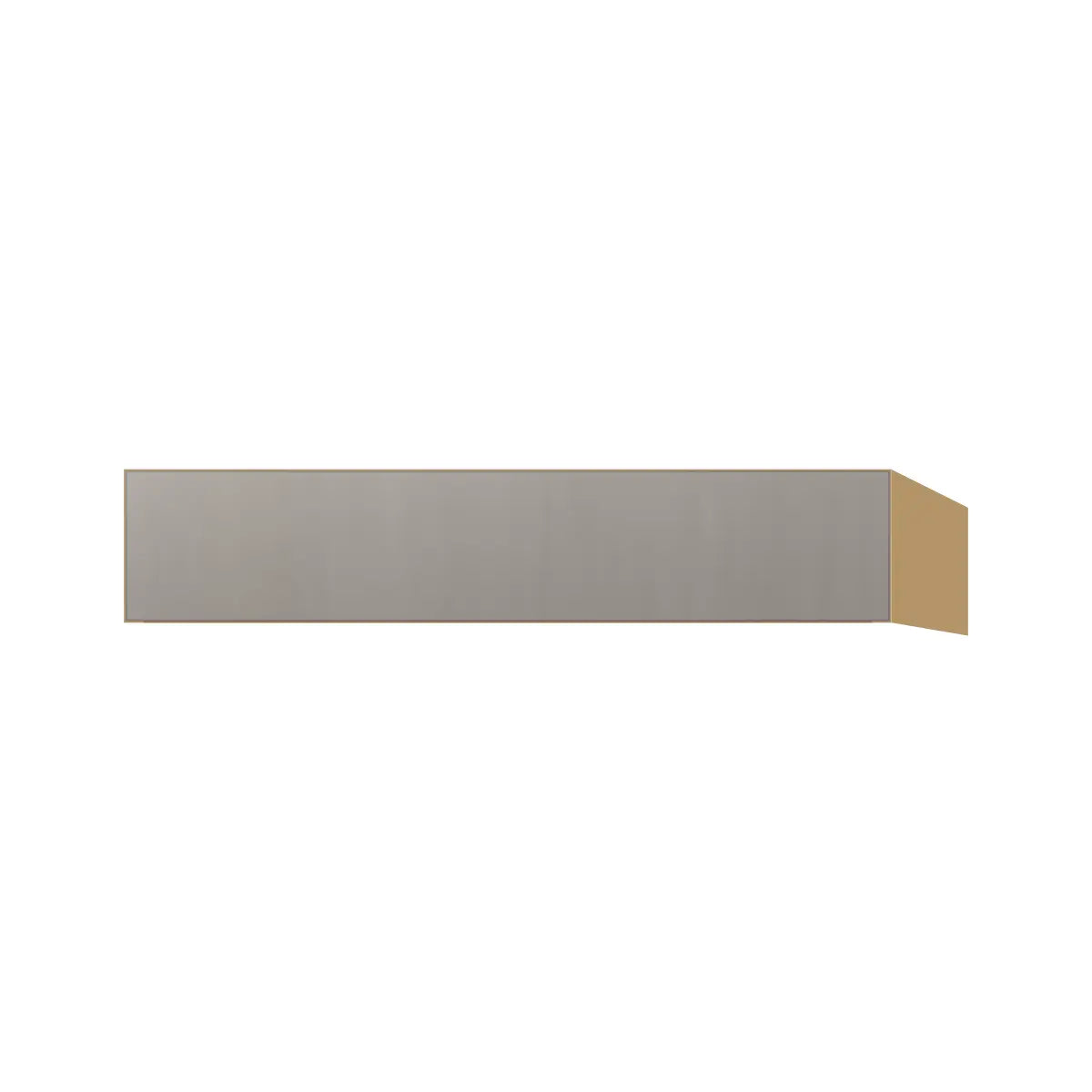 Contemporary vanity knee drawer cabinet, Fog Oak door, P-Box (Prestige)