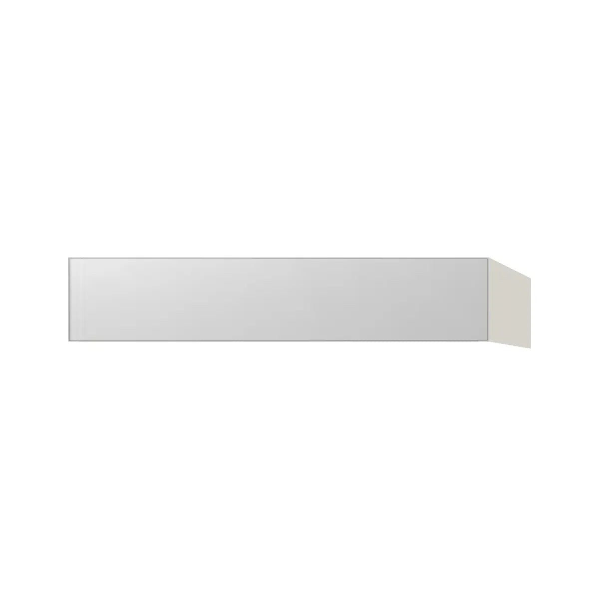 Contemporary vanity knee drawer cabinet, Glossy White door, L-Box (Luxury)