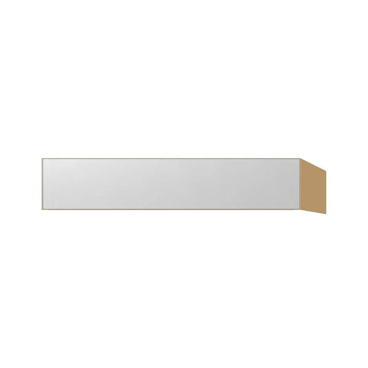 Contemporary vanity knee drawer cabinet, Glossy White door, P-Box (Prestige)