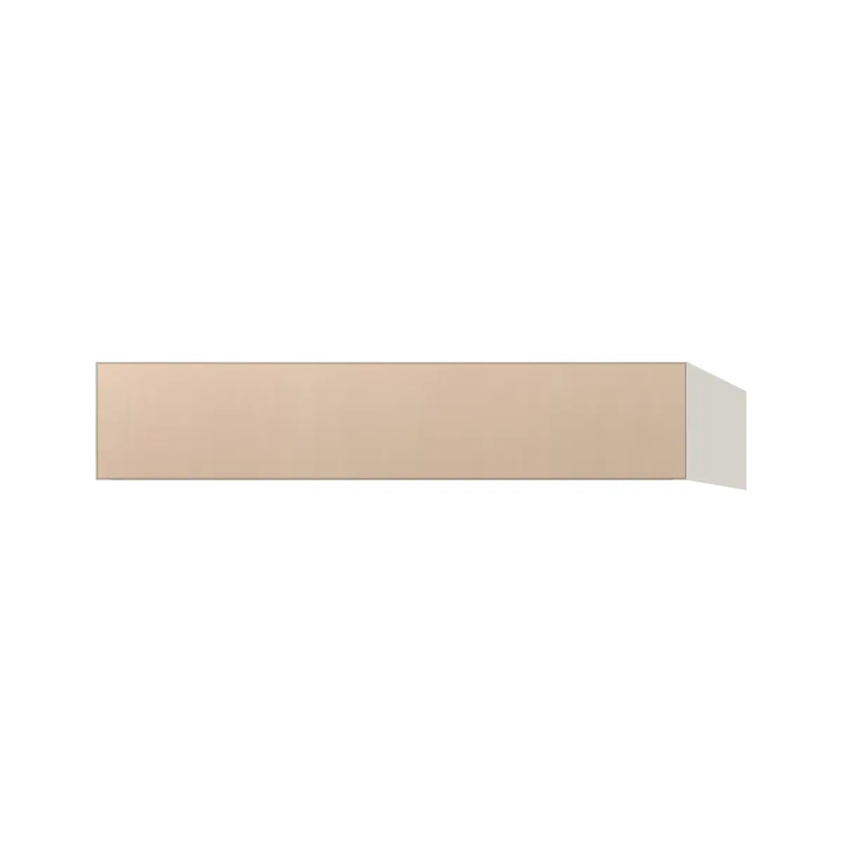 Contemporary vanity knee drawer cabinet, Maine Oak door, L-Box (Luxury)