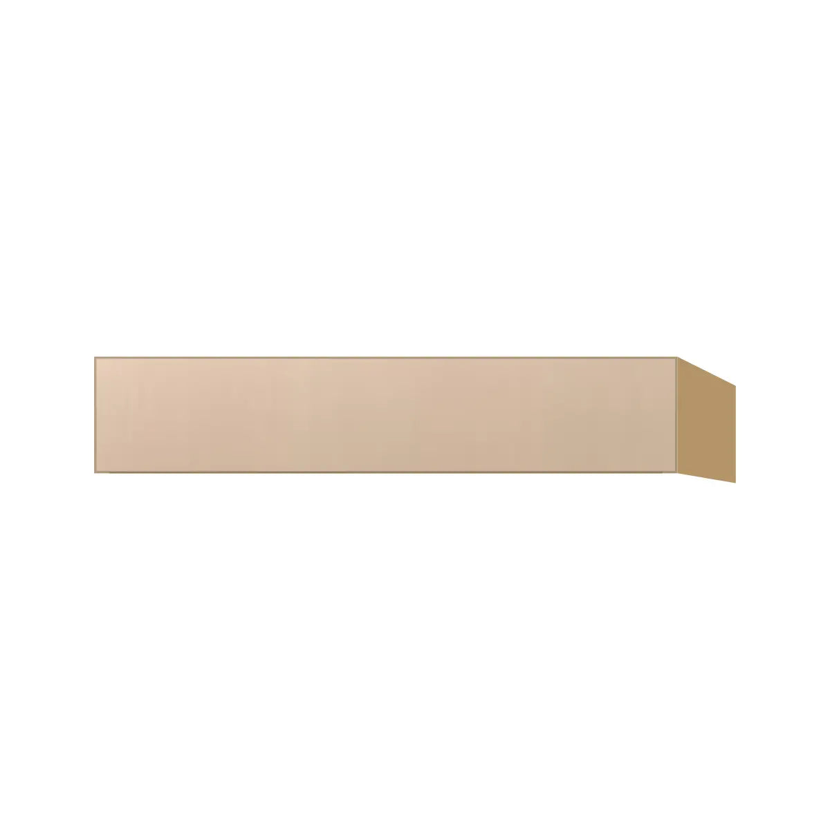 Contemporary vanity knee drawer cabinet, Maine Oak door, P-Box (Prestige)