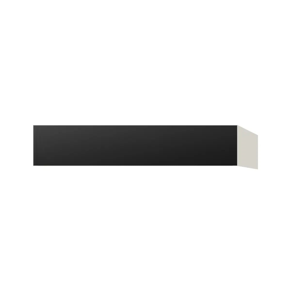 Contemporary vanity knee drawer cabinet, Matte Black door, L-Box (Luxury)
