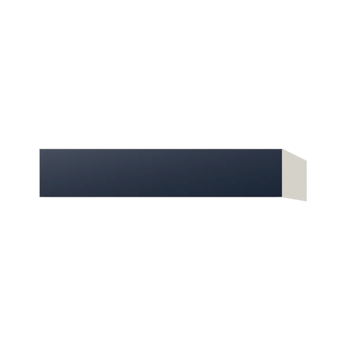 Contemporary vanity knee drawer cabinet, Matte Blue door, L-Box (Luxury)