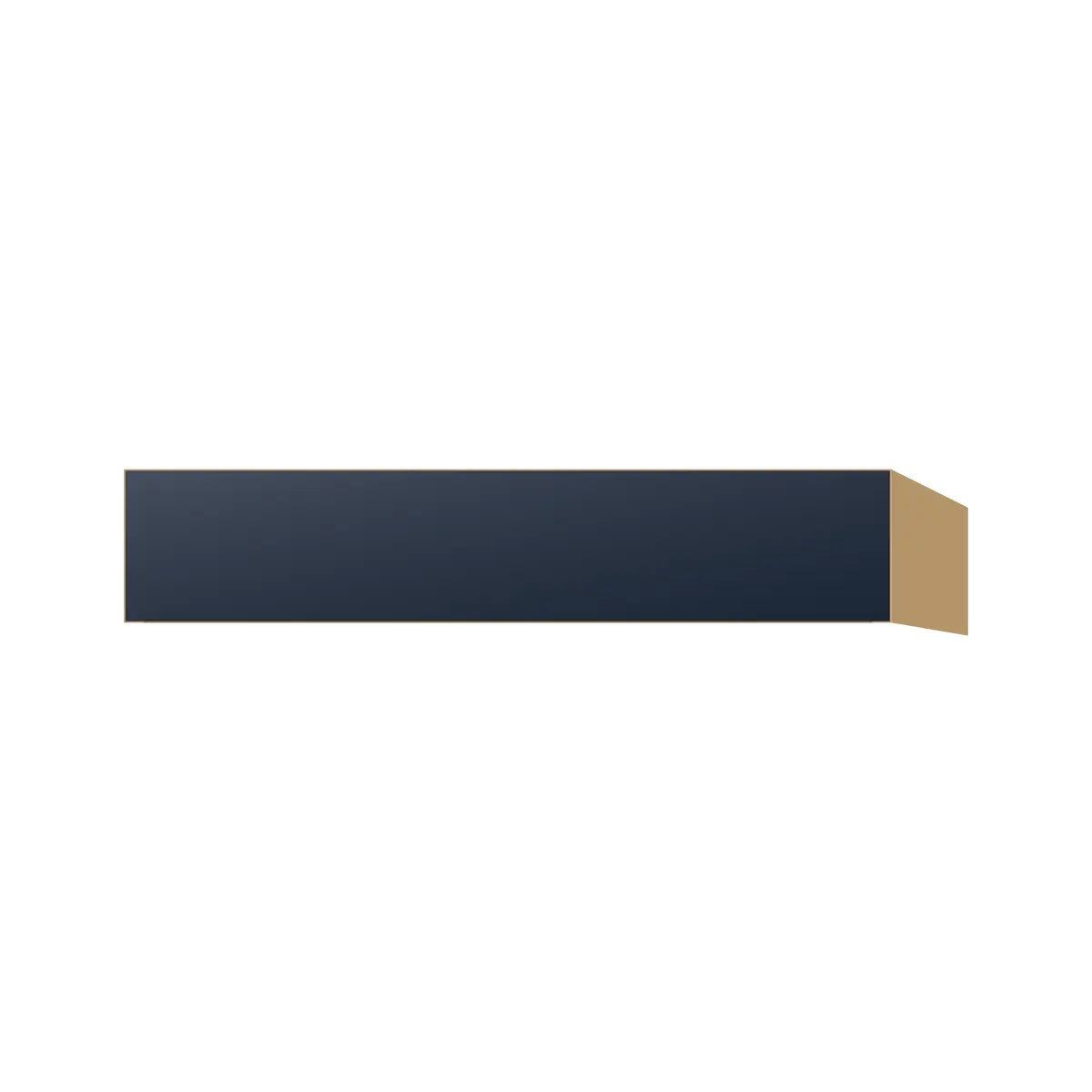 Contemporary vanity knee drawer cabinet, Matte Blue door, P-Box (Prestige)
