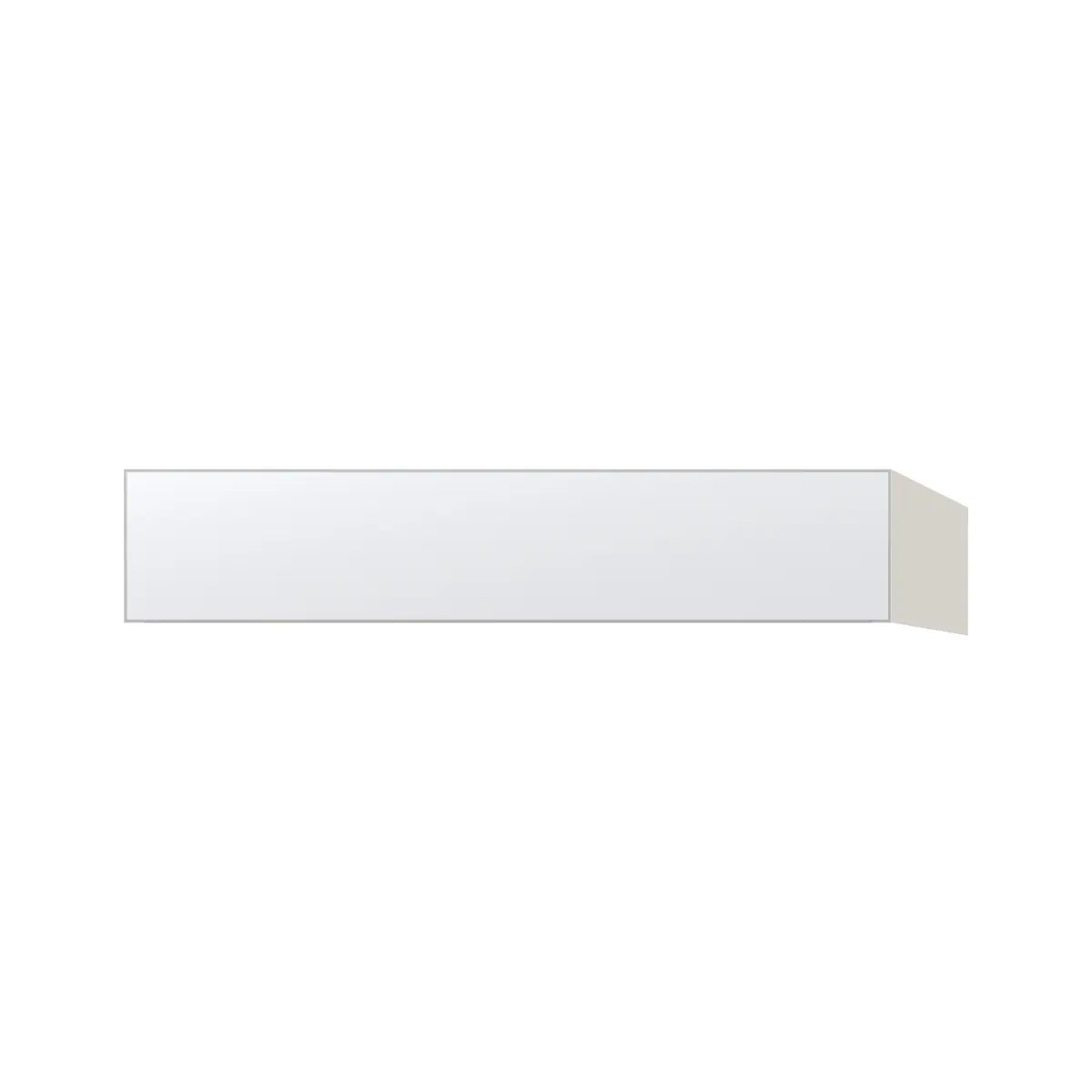 Contemporary vanity knee drawer cabinet, Matte White door, L-Box (Luxury)