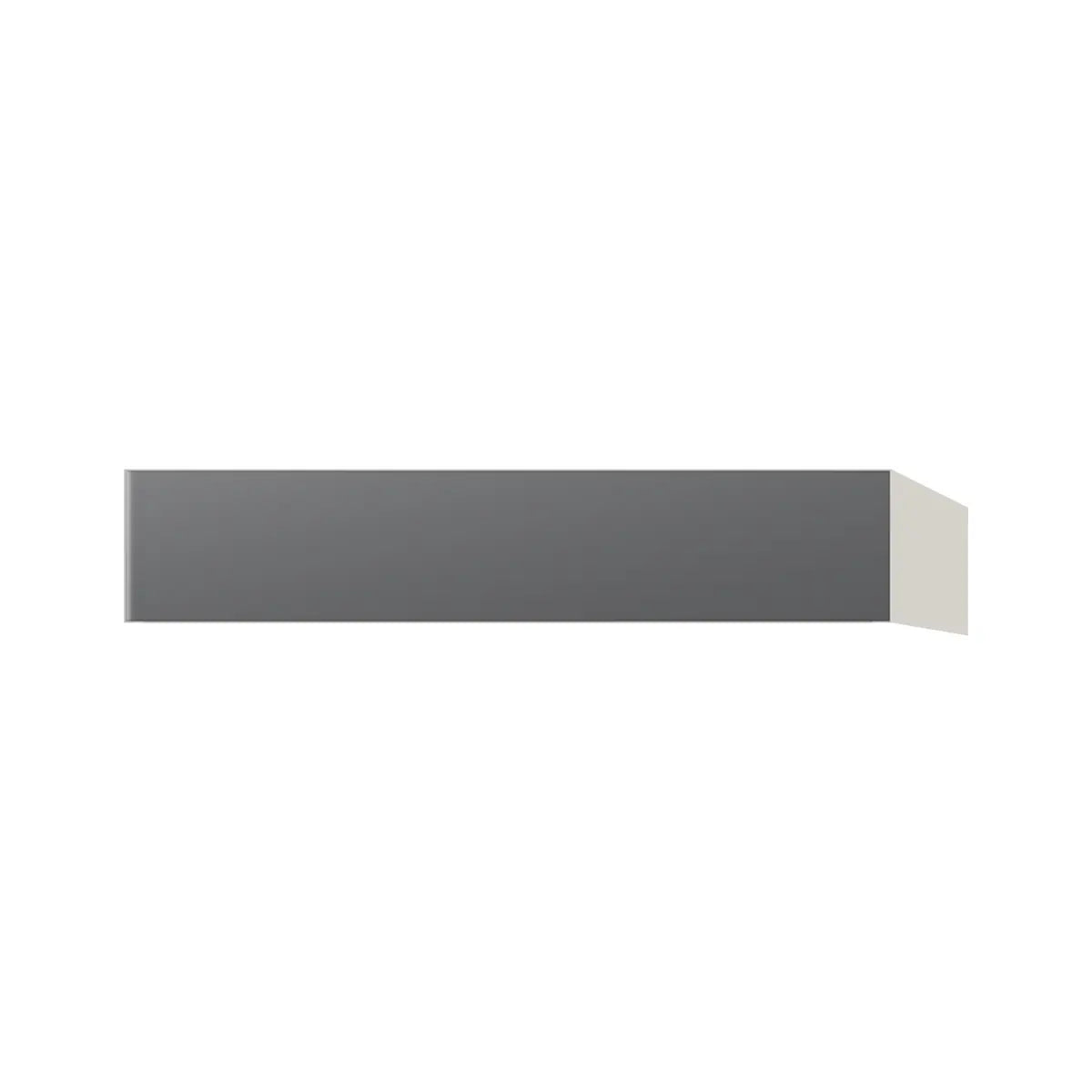 Contemporary vanity knee drawer cabinet, Prime Matte Grey door, L-Box (Luxury)