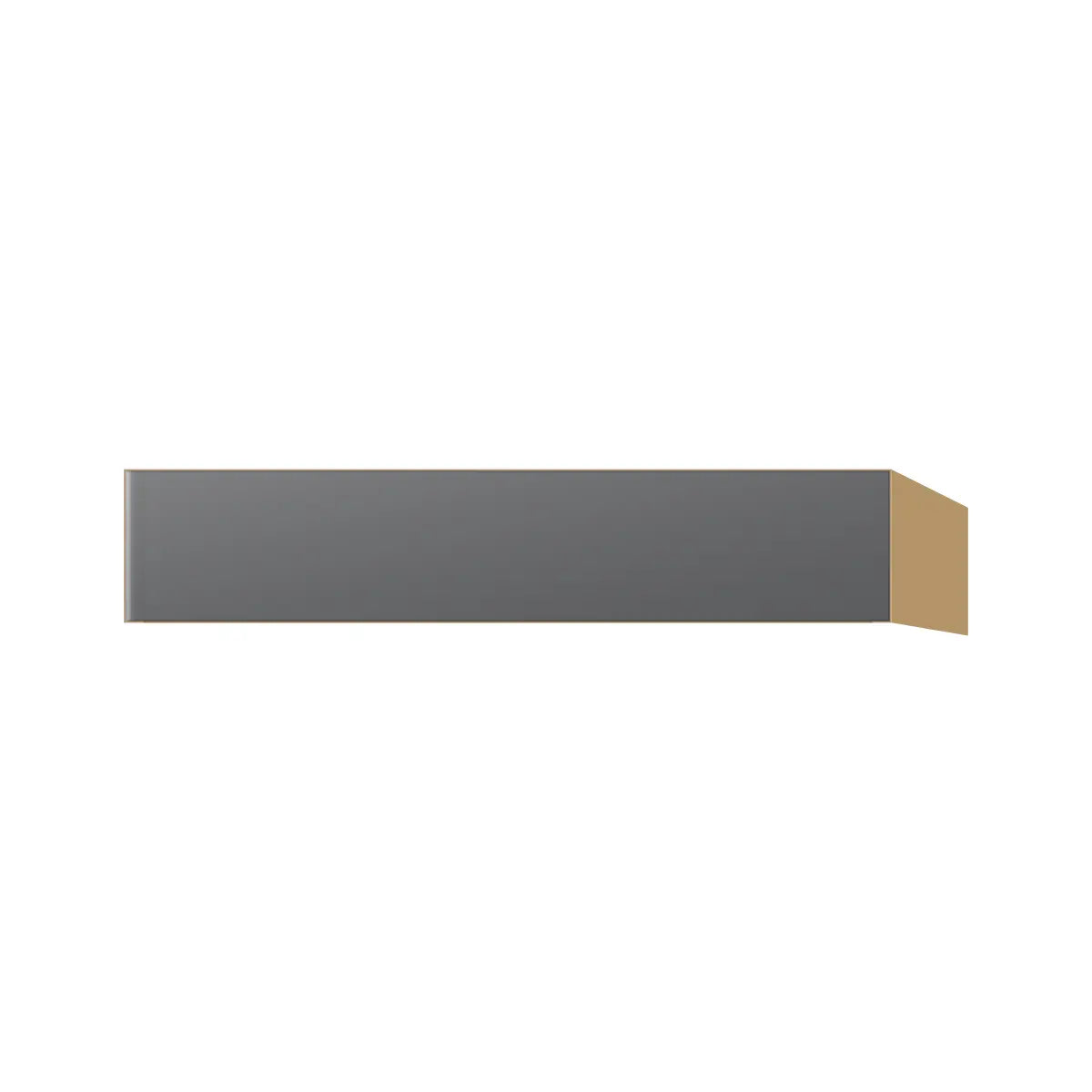 Contemporary vanity knee drawer cabinet, Prime Matte Grey door, P-Box (Prestige)