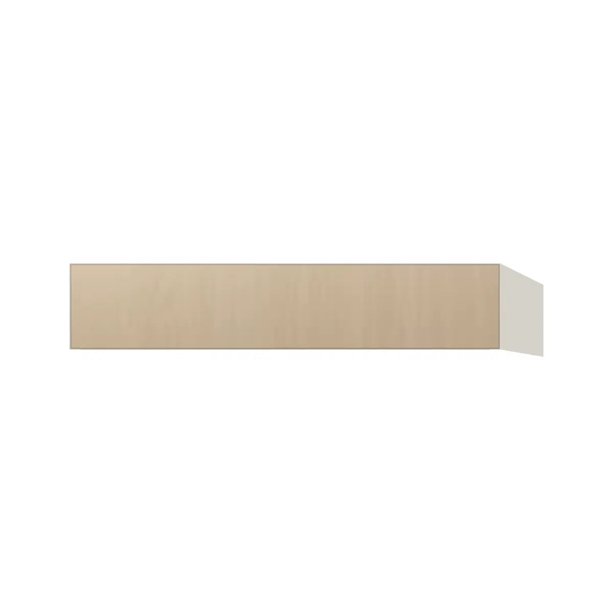 Contemporary vanity knee drawer cabinet, Swiss Walnut door, L-Box (Luxury)