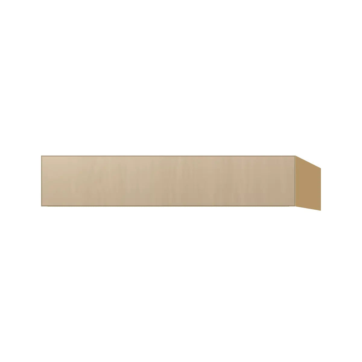 Contemporary vanity knee drawer cabinet, Swiss Walnut door, P-Box (Prestige)