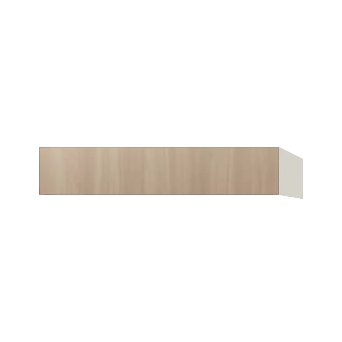 Contemporary vanity knee drawer cabinet, Vanilla Oak door, L-Box (Luxury)