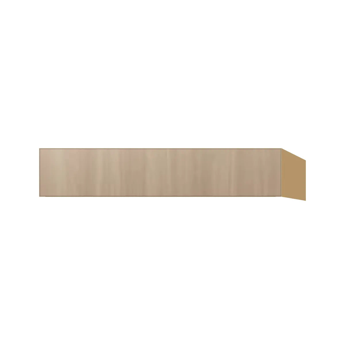 Contemporary vanity knee drawer cabinet, Vanilla Oak door, P-Box (Prestige)