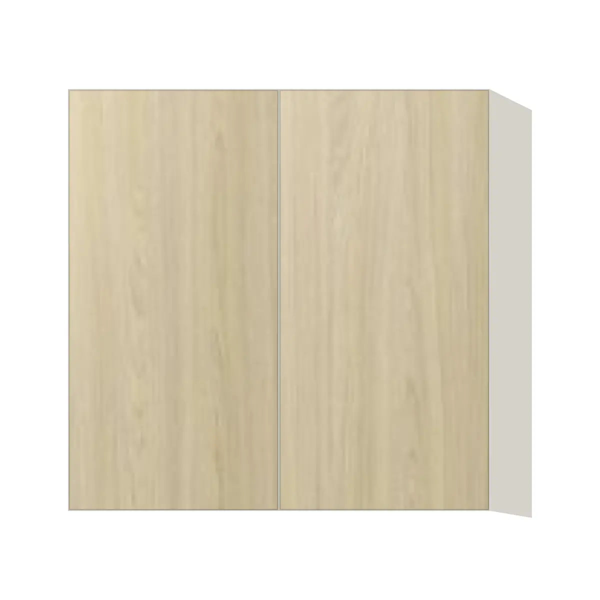 Contemporary 30" tall wall double door cabinet, Barcelona Light Oak door, L-Box (Luxury)