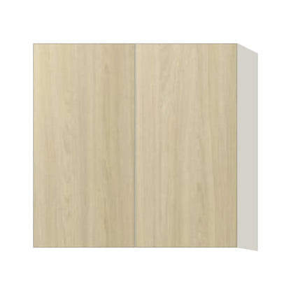 Contemporary 30" tall wall double door cabinet, Barcelona Light Oak door, L-Box (Luxury)