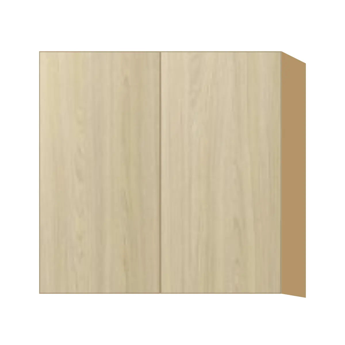 Contemporary 30" tall wall double door cabinet, Barcelona Light Oak door, P-Box (Prestige)