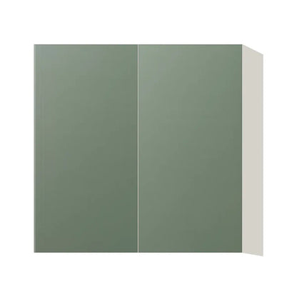Contemporary 30" tall wall double door cabinet, Bean Paste Green door, L-Box (Luxury)