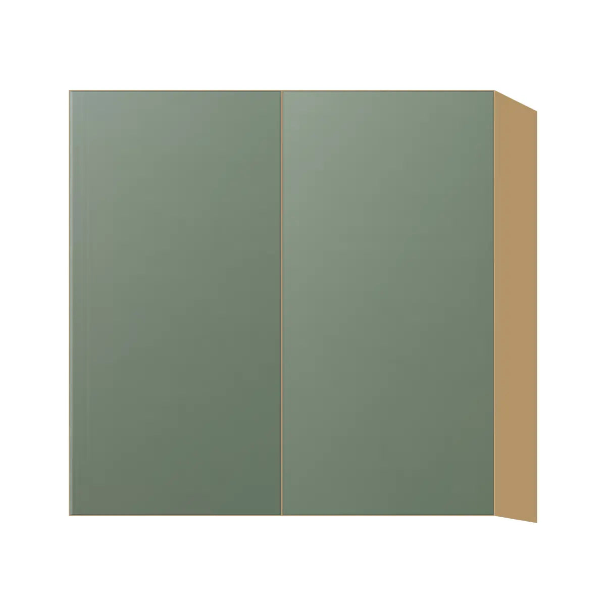 Contemporary 30" tall wall double door cabinet, Bean Paste Green door, P-Box (Prestige)