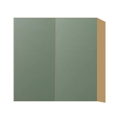 Contemporary 30" tall wall double door cabinet, Bean Paste Green door, P-Box (Prestige)