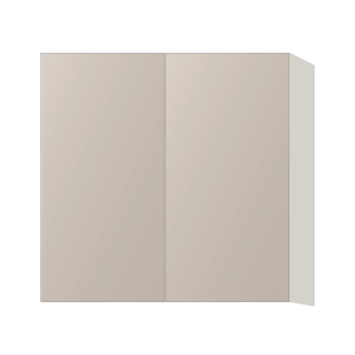 Contemporary 30" tall wall double door cabinet, Cashmere Gray door, L-Box (Luxury)