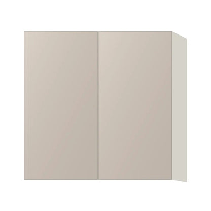 Contemporary 30" tall wall double door cabinet, Cashmere Gray door, L-Box (Luxury)