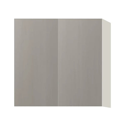 Contemporary 30" tall wall double door cabinet, Fog Oak door, L-Box (Luxury)