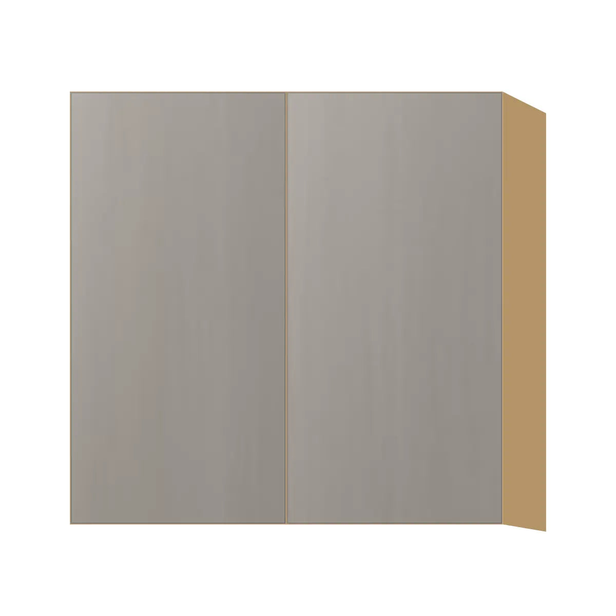 Contemporary 30" tall wall double door cabinet, Fog Oak door, P-Box (Prestige)