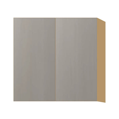 Contemporary 30" tall wall double door cabinet, Fog Oak door, P-Box (Prestige)