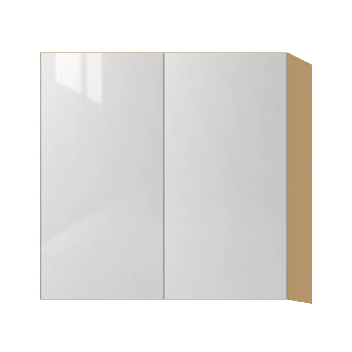 Contemporary 30" tall wall double door cabinet, Glossy White door, P-Box (Prestige)