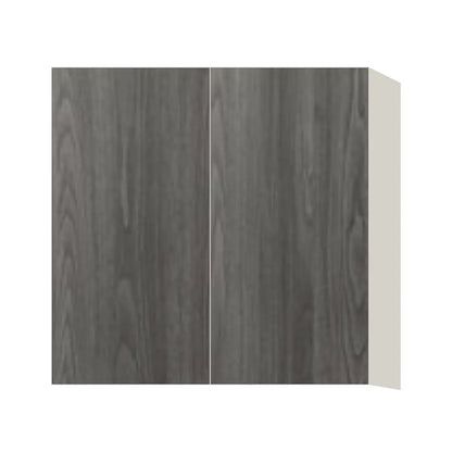 Contemporary 30" tall wall double door cabinet, Indian Light Walnut door, L-Box (Luxury)