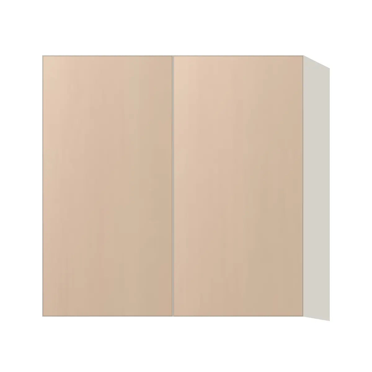 Contemporary 30" tall wall double door cabinet, Maine Oak door, L-Box (Luxury)